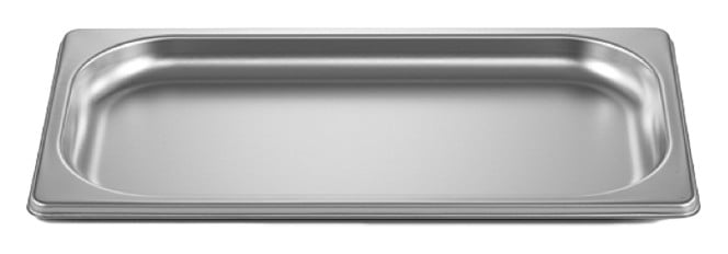 V-ZUG Teglia d'acciaio inossidabile non forato, 1/3 GN, L 325 x P 177 x A 20 mm