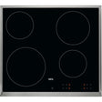 AEG KFA58SM, Piani di cottura in vetroceramica, Cromo, Variante di incasso: Telaio, Numero zone di cottura: 4, Tensione 