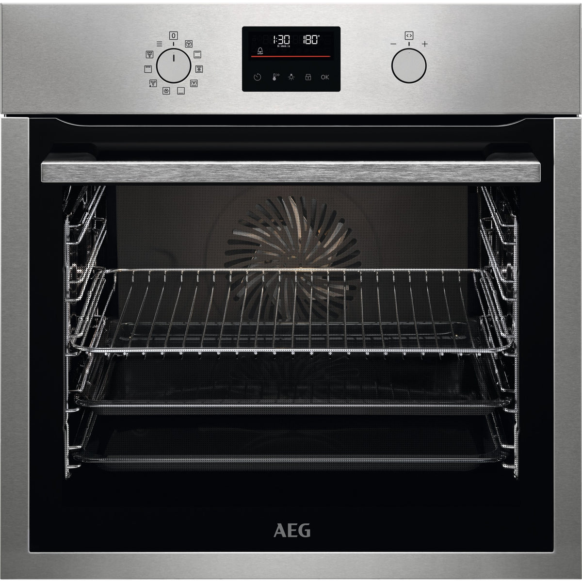 AEG BOBZRM, Forni da incasso, Cromo Rivestimento antimpronta, Classe energetica: A+, Modalità di funzionamento: Selettor