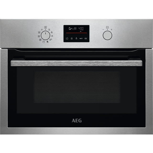 AEG BO4BEMGM, Compact 45 da incasso / Solo forno a microonde, Cromo Rivestimento antimpronta, Modalità di funzionamento: