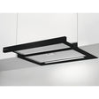 Electrolux DAL6036SW, Cappa piatta con visiera estraibile in metallo, Nero, Classe energetica: A, Numero di passi: 3, Li