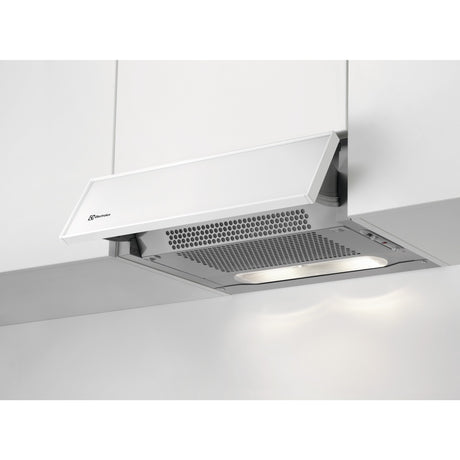 Electrolux DXK5512WE, Cappa aspirante ribaltabile, Bianco, Classe energetica: D, Numero di passi: 3, Livello massimo sca