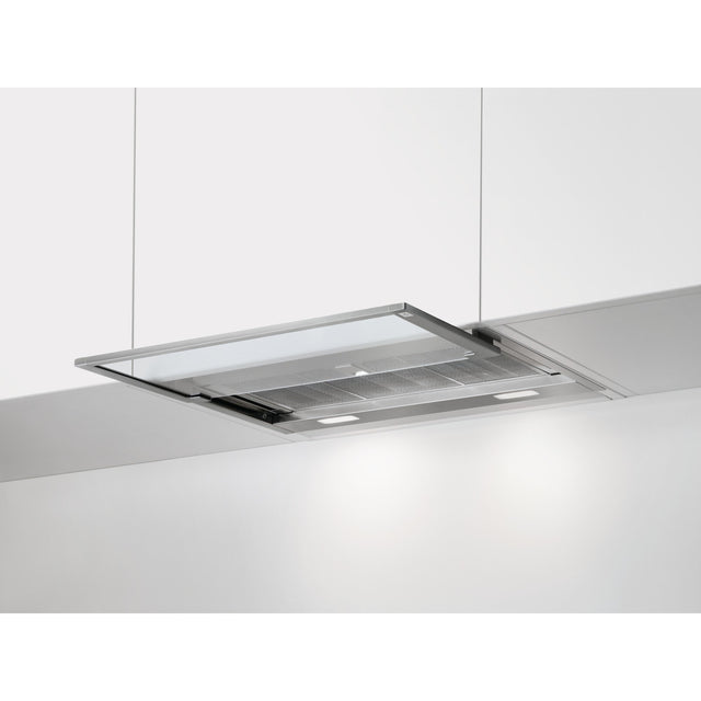 Electrolux DAGL5542VI, Cappa aspirante piatta, Cromo, Classe energetica: A+, Numero di passi: 4, Livello massimo scarico