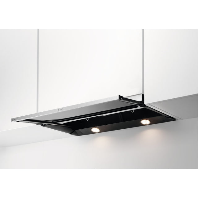 Electrolux DAGL6045CN, Cappa aspirante piatta, Cromo, Classe energetica: A, Numero di passi: 3, Livello massimo scarico 
