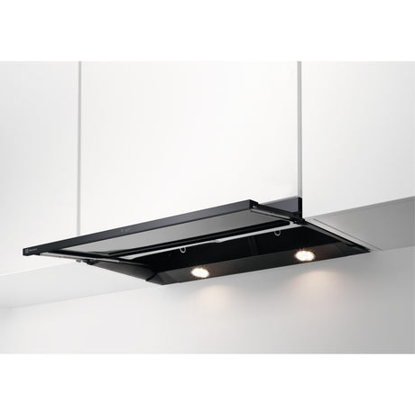 Electrolux DAGL5545SW, Cappa aspirante piatta, Nero, Classe energetica: A, Numero di passi: 3, Livello massimo scarico (
