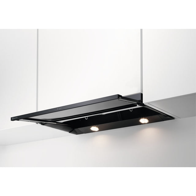 Electrolux DAGL6045SW, Cappa aspirante piatta, Nero, Classe energetica: A, Numero di passi: 3, Livello massimo scarico (