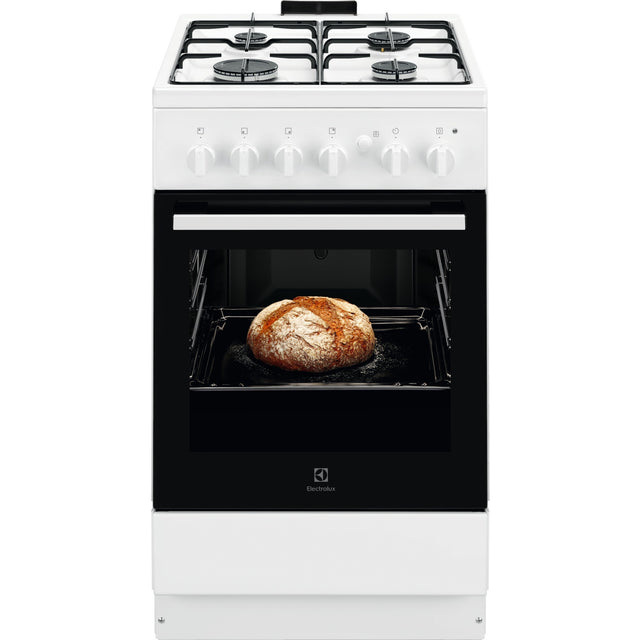 Electrolux FGH5KG212, Cucine a posa libera, Bianco, Classe energetica: A, Modalità di funzionamento: Comandi a manopola,