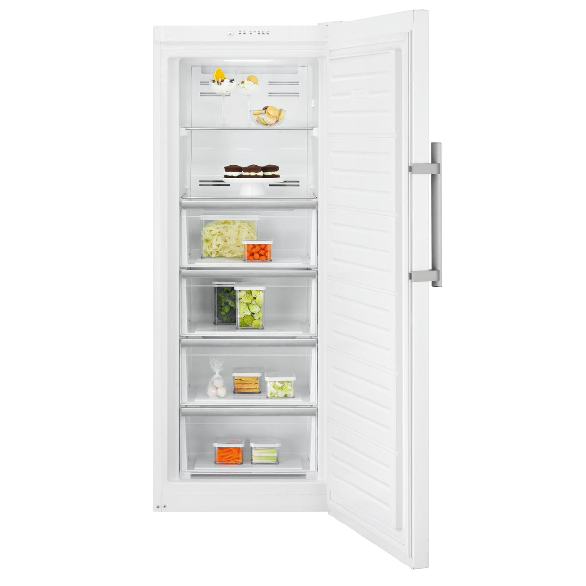 Electrolux SG220N, Congelatore verticale, a posa libera, a destra, intercambiabile, Bianco, Classe energetica: E, Capaci