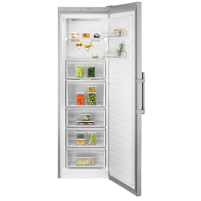 Electrolux SG280NCN, Congelatore verticale, a posa libera, a destra, intercambiabile, Cromo, Classe energetica: D, Capac