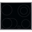 Electrolux GK58CCN, Piani di cottura in vetroceramica, Cromo, Variante di incasso: Telaio, Numero zone di cottura: 4, Te