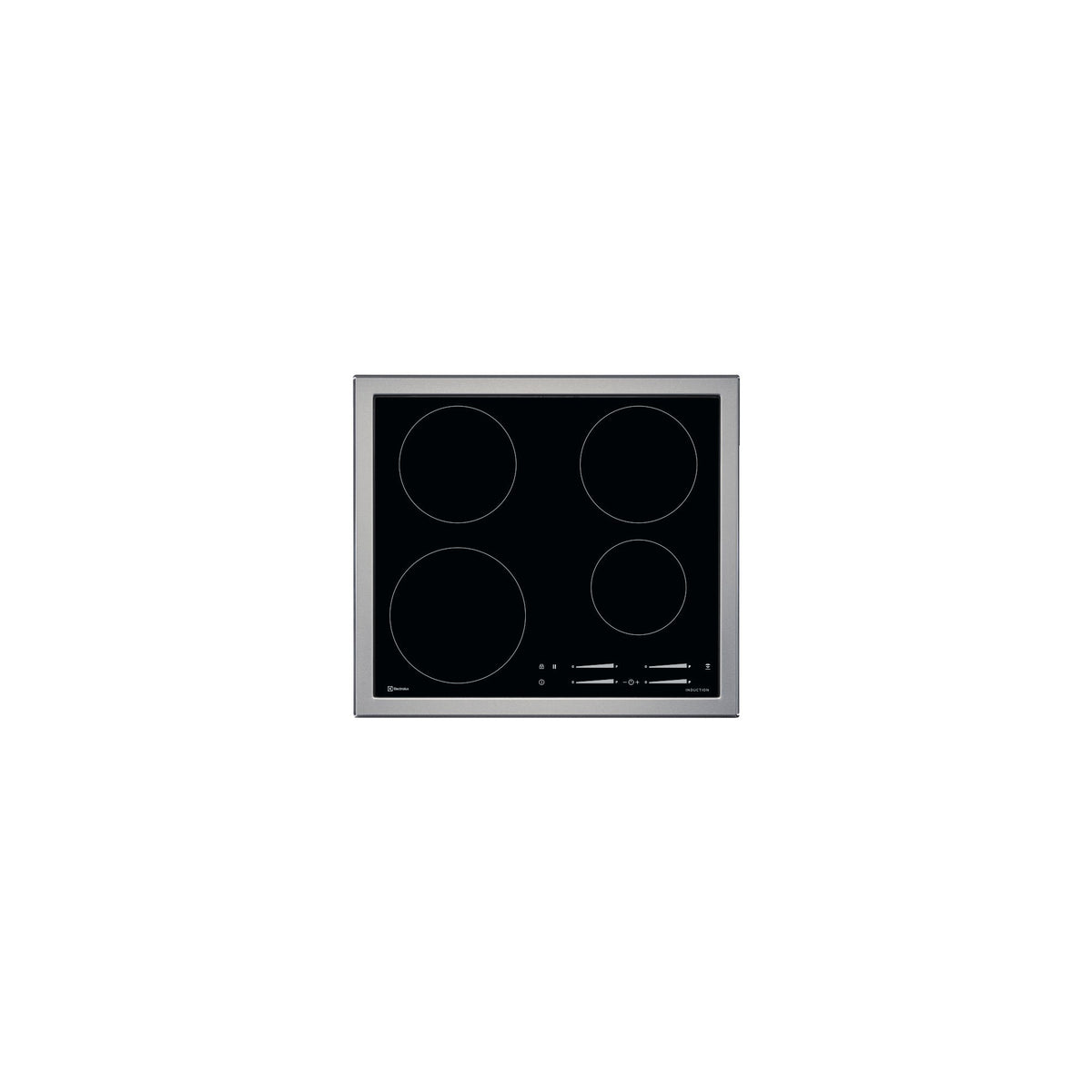 Electrolux GK58TSIPL, Piano di cottura a induzione, Cromo, Variante di incasso: Telaio largo, Numero zone di cottura: 4,