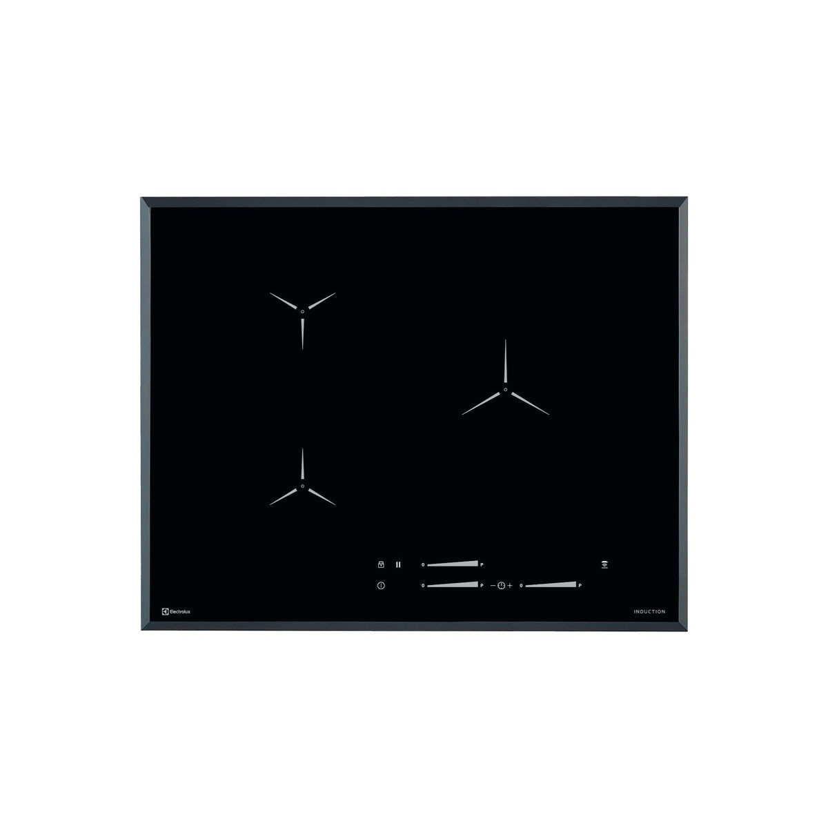 Electrolux GK653TSIF, Piano di cottura a induzione, Cromo, Variante di incasso: Design con sfaccettatura, Numero zone di