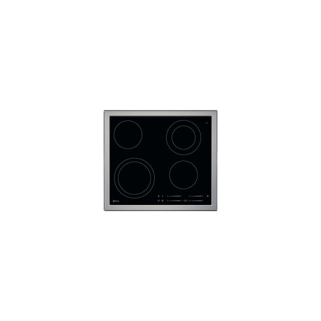 Electrolux GK58TSPLCN, Piani di cottura in vetroceramica, Cromo, Variante di incasso: sfaccettatura, Numero zone di cott