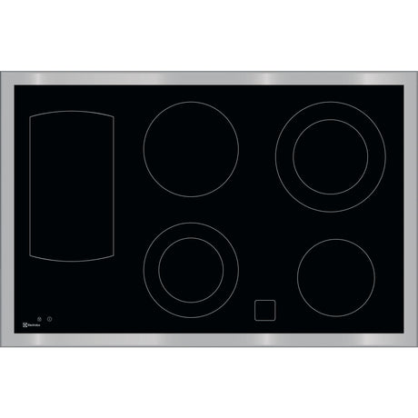 Electrolux GK80LPLCN, Piani di cottura in vetroceramica, Cromo, Variante di incasso: Telaio largo, Numero zone di cottur