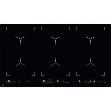 Electrolux GK906TSILO, Piano di cottura a induzione, Nero, Variante di incasso: Senza telaio, Numero zone di cottura: 6,