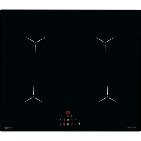 Electrolux GK58IO, Piano di cottura a induzione, Cromo, Variante di incasso: senza cornice, Numero zone di cottura: 4, T