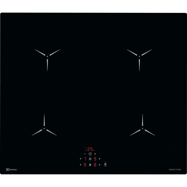 Electrolux GK58IO, Piano di cottura a induzione, Cromo, Variante di incasso: senza cornice, Numero zone di cottura: 4, T
