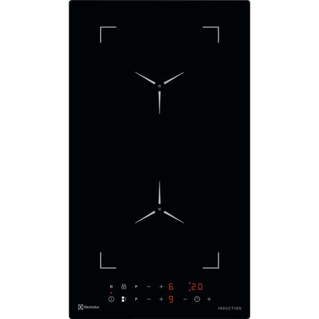 Electrolux GK29TCIO, Piano di cottura a induzione, Nero, Variante di incasso: Senza telaio, Numero zone di cottura: 2, T
