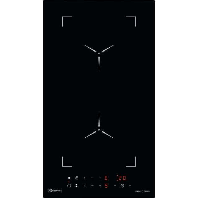 Electrolux GK29TCIO, Piano di cottura a induzione, Nero, Variante di incasso: Senza telaio, Numero zone di cottura: 2, T