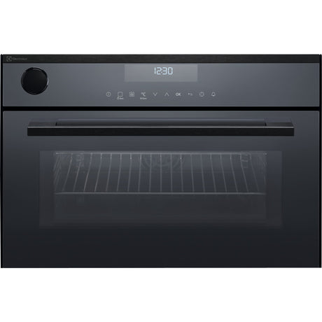 Electrolux EB3GL7KSP, Forno da incasso Profi Steam Compact 45, Nero effetto specchio = vetro, Classe energetica: A, Moda