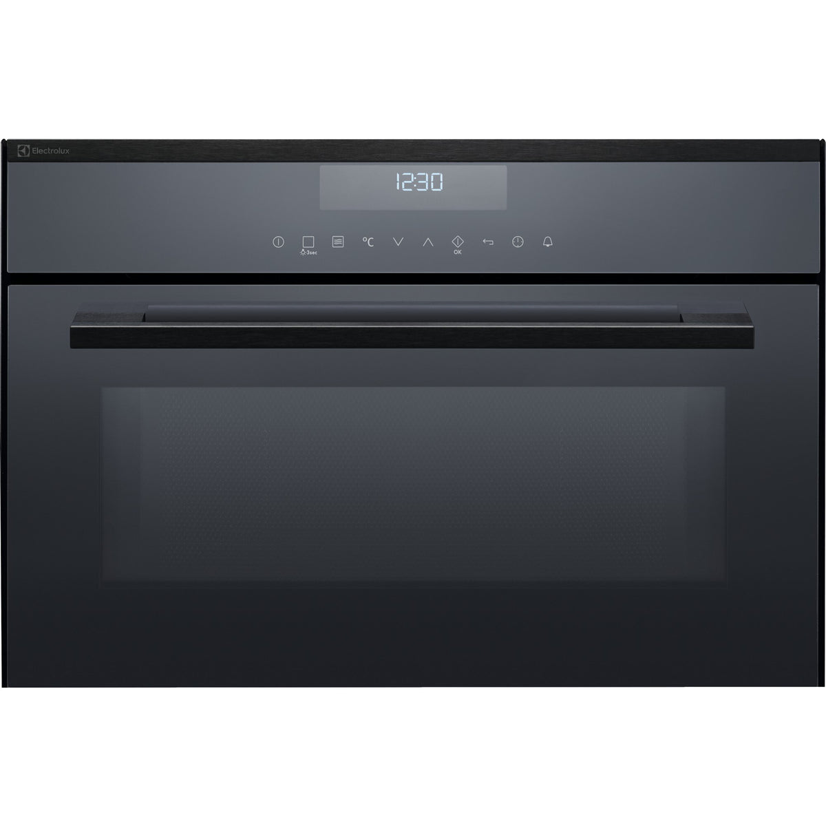 Electrolux EB3GL9SP, Microonde Solo da incasso Compact 38, Nero effetto specchio = vetro, Modalità di funzionamento: Tou