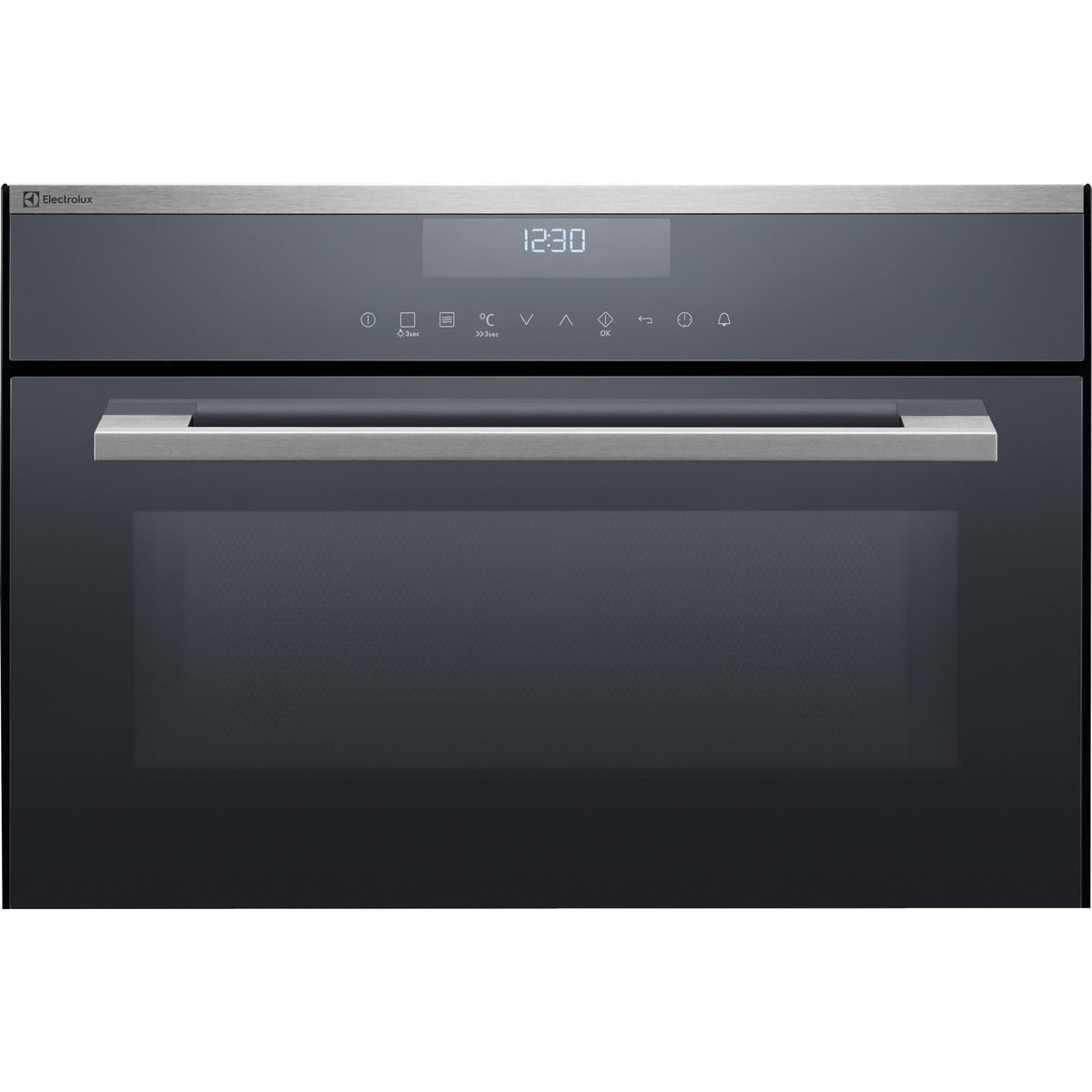 Electrolux EB3GL9KCN, Microonde Combi da incasso Compact 38, Cromo Rivestimento antimpronta, Modalità di funzionamento: 
