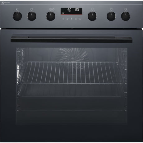 Electrolux EH6L50DSP, Cucina da incasso, Nero effetto specchio = vetro, Classe energetica: A+, Modalità di funzionamento