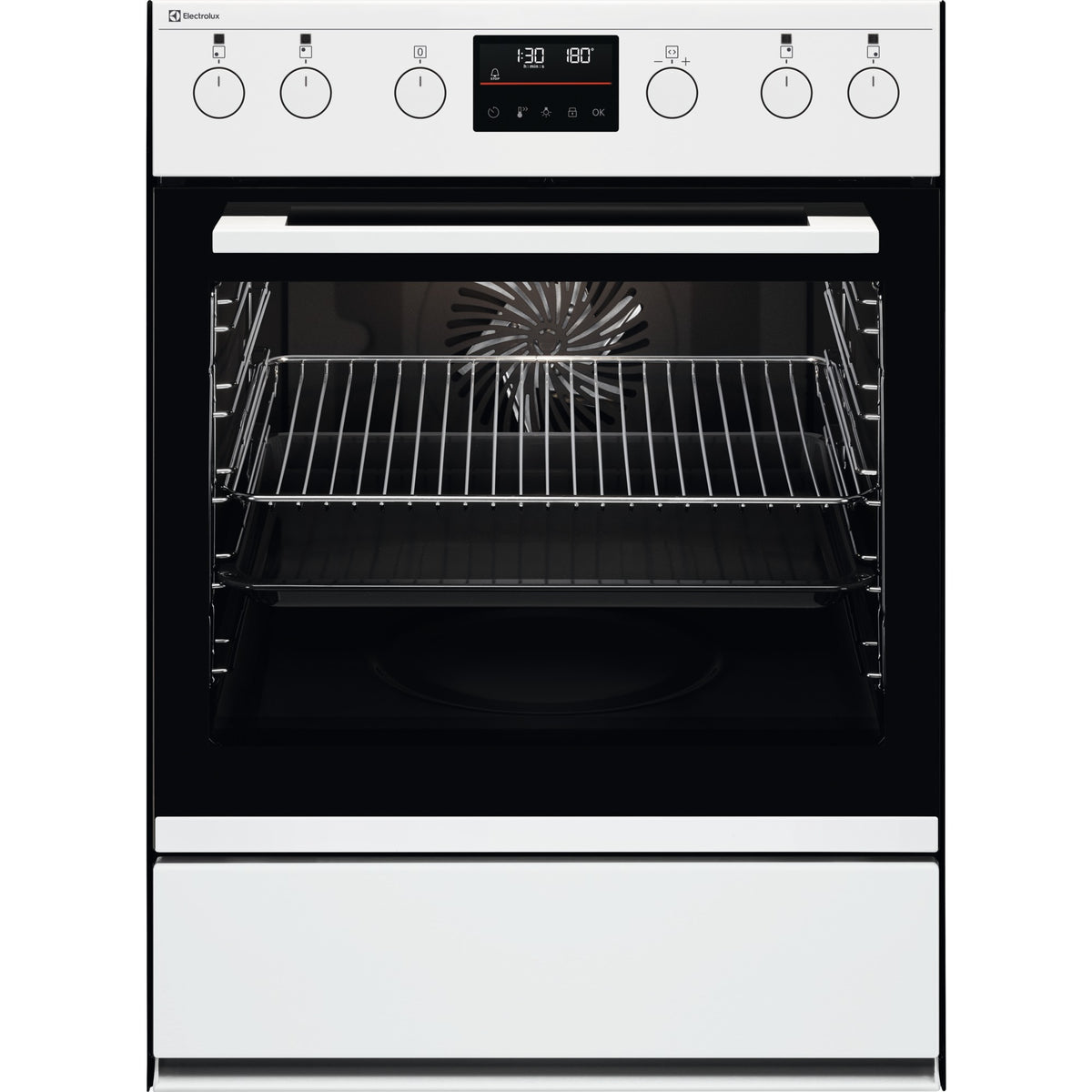 Electrolux EH7L4XWE, Cucina da incasso, Bianco, Classe energetica: A+, Modalità di funzionamento: Selettori comandi a sc