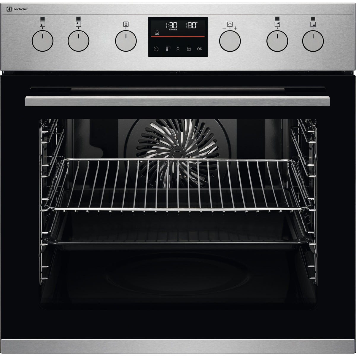 Electrolux EH6L40CN, Cucina da incasso, Cromo Rivestimento antimpronta, Classe energetica: A+, Modalità di funzionamento