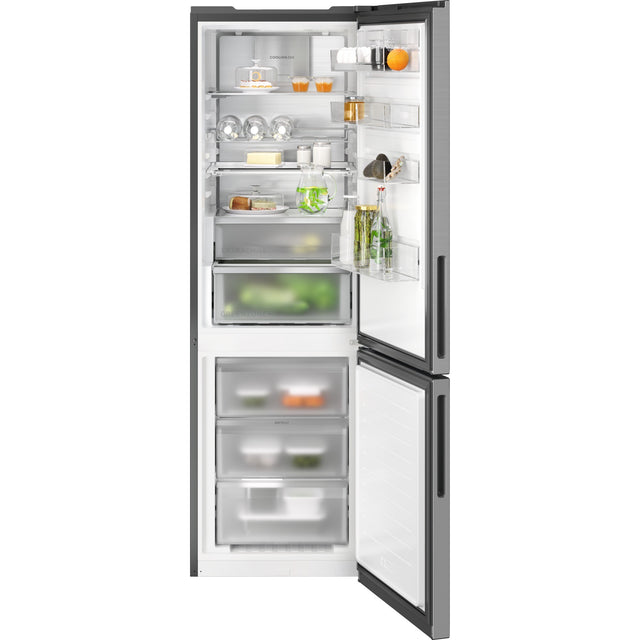 Electrolux SB330NICN, Combinazione frigorifero/congelatore, a posa libera, a destra, intercambiabile, Cromo, Classe ener