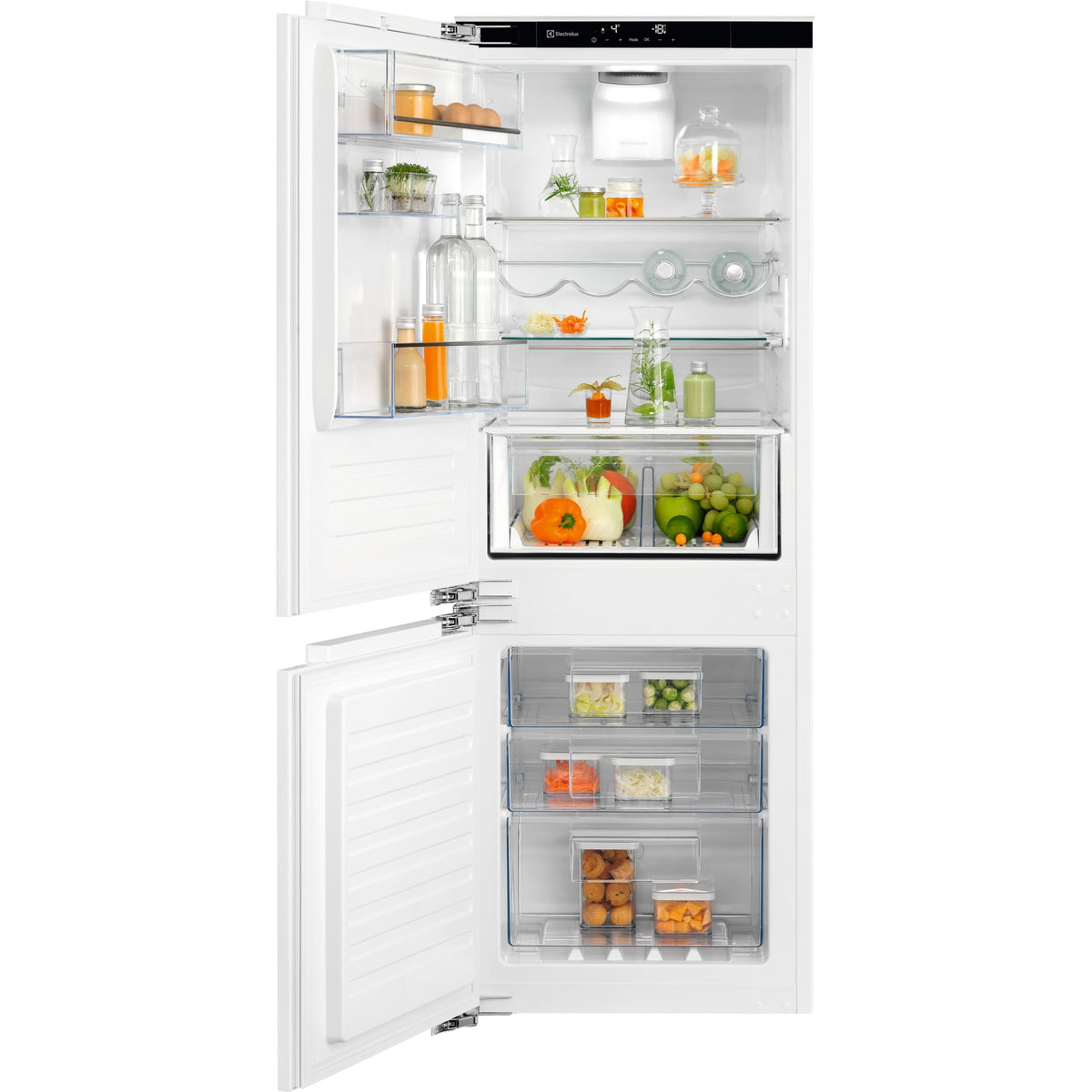 Electrolux IK277BNL, Combinazione frigorifero/congelatore, incasso, a sinistra, intercambiabile, Bianco, Classe energeti