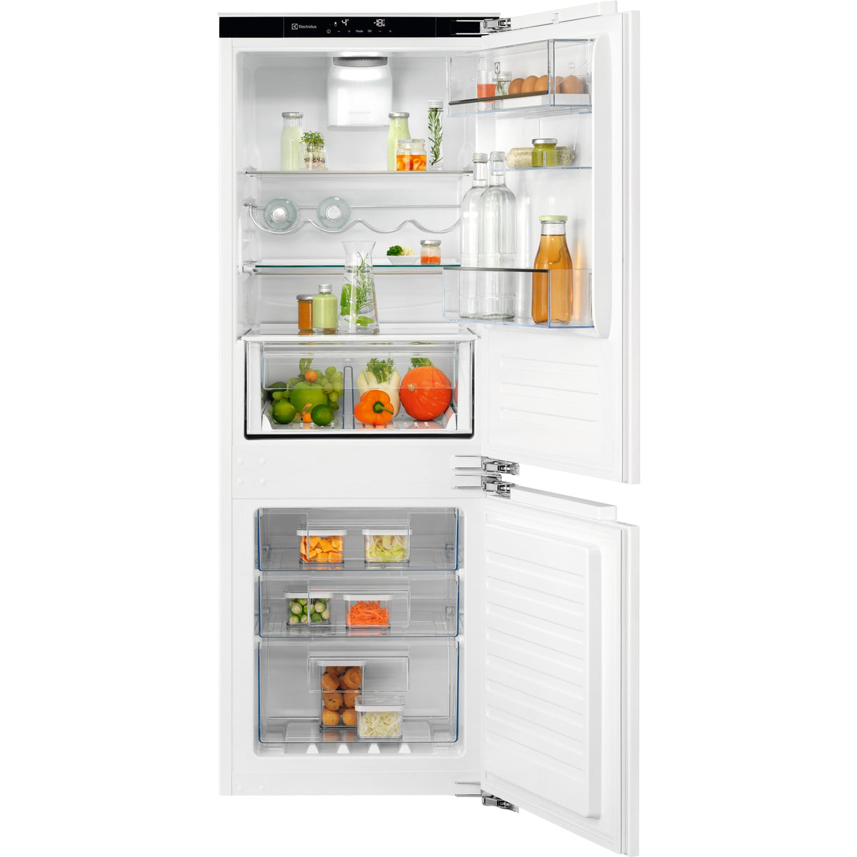Electrolux IK279BNR, Combinazione frigorifero/congelatore, incasso, a destra, intercambiabile, Bianco, Classe energetica