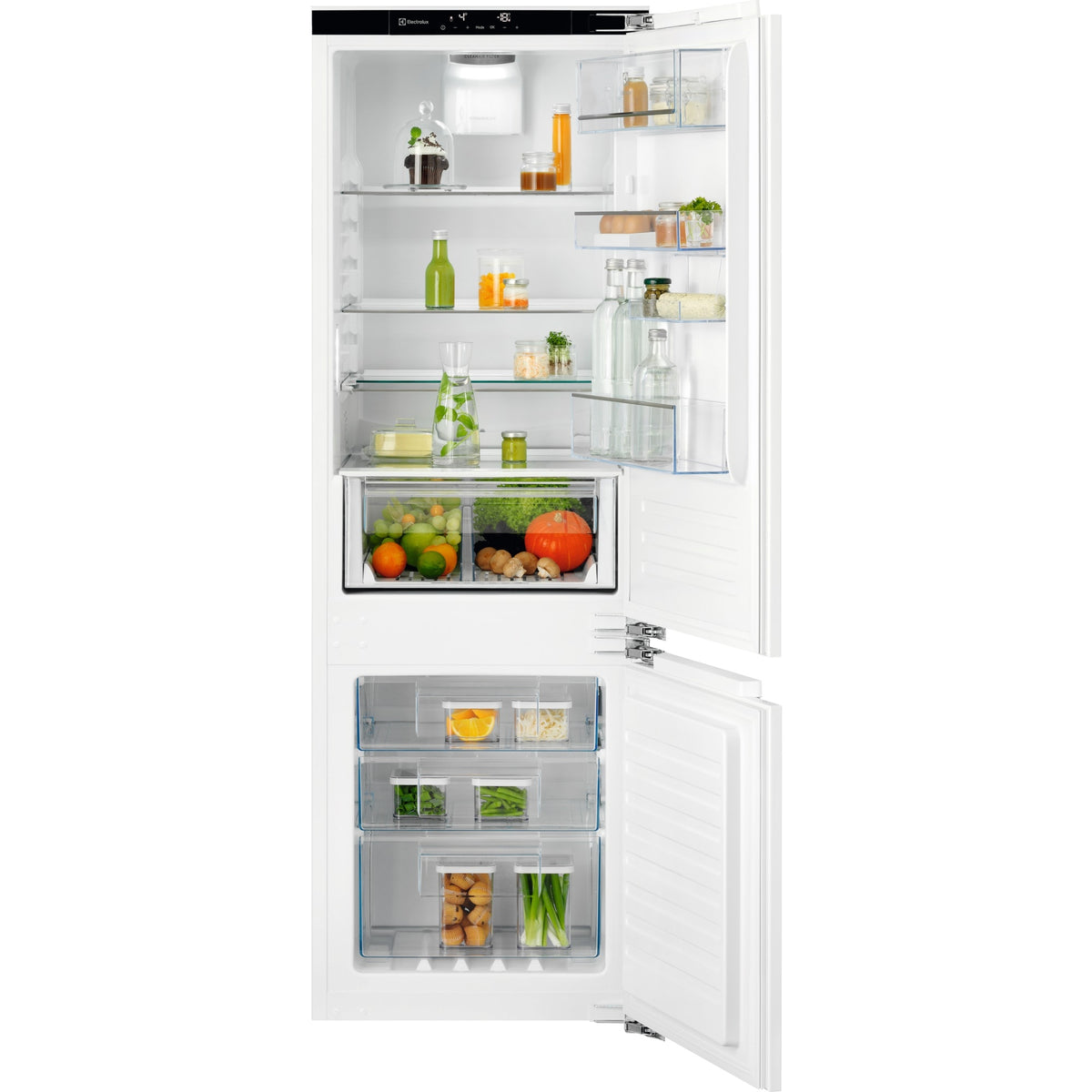 Electrolux IK303BNR, Combinazione frigorifero/congelatore, incasso, a destra, intercambiabile, Bianco, Classe energetica