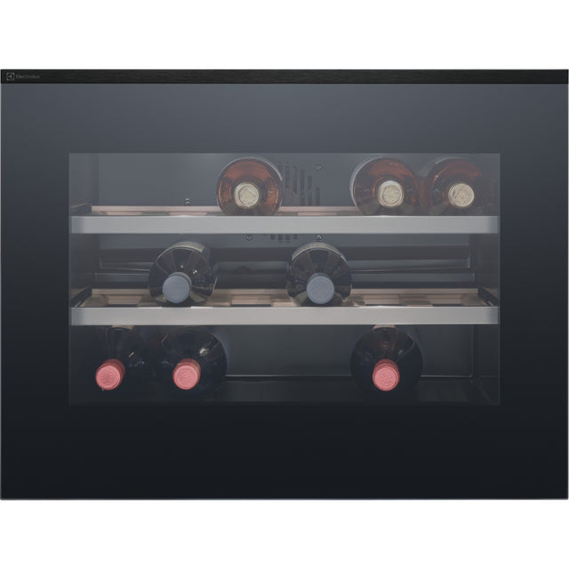 Electrolux WK4PL10SP, Frigorifero da vino, incasso, in basso, Nero effetto specchio = vetro, Classe energetica: F, Capac