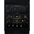 Electrolux WKU60DSP, Frigorifero da vino, incasso, in basso, Nero effetto specchio = vetro, Classe energetica: G, Capaci